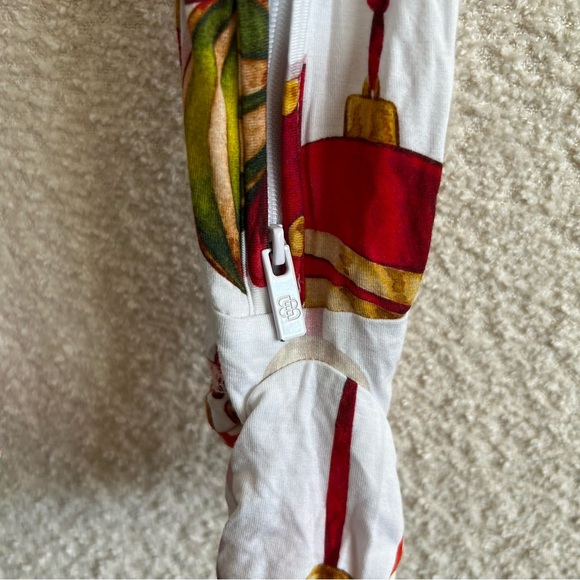 Little Bum‎ Bums Baby Bamboo Christmas One Piece Zip Pajamas Size 9-12 Months - Picture 11 of 11
